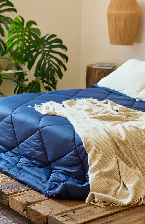 Slumber Cloud All-season Ultracool Comforter In Blue
