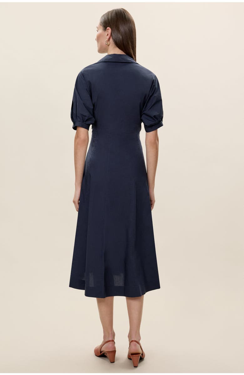 Rebecca Taylor Aisley Poplin Dress, Alternate, color, Navy