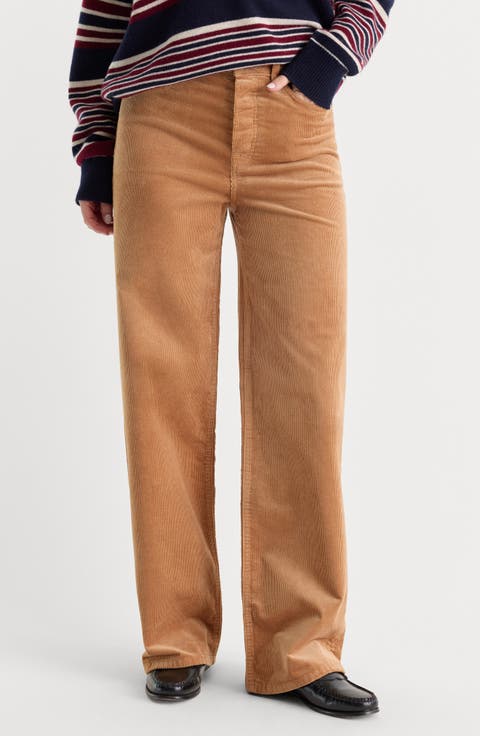 Vintage Wide Leg Corduroy Pants