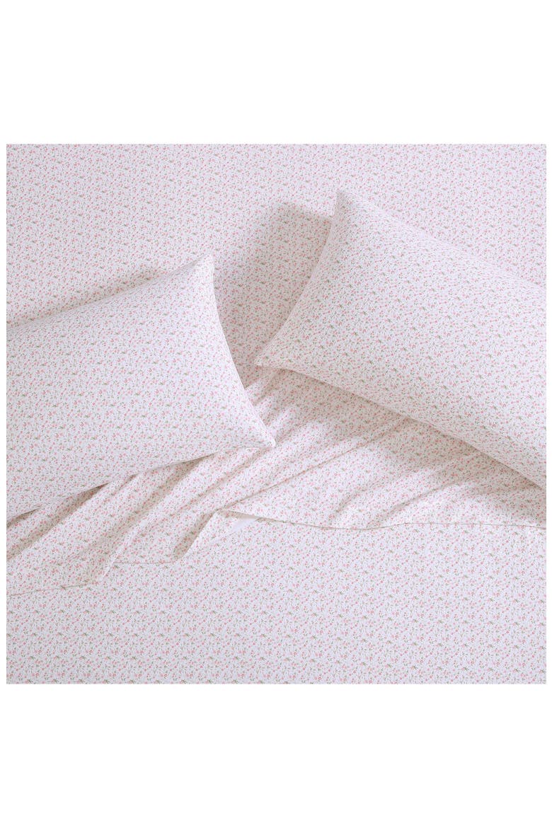 Evie Cotton Flannel Sheet Set, Alternate, color, LT-PASTEL PINK