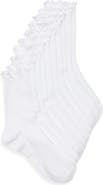 NORDSTROM RACK 5-Pack Demi Lettuce Edge Crew Socks