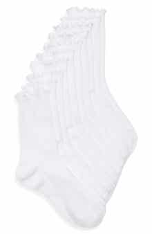 NORDSTROM RACK 5-Pack Demi Lettuce Edge Crew Socks