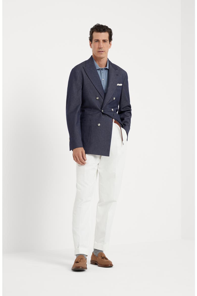 Piqué polo shirt, Alternate, color, Azure