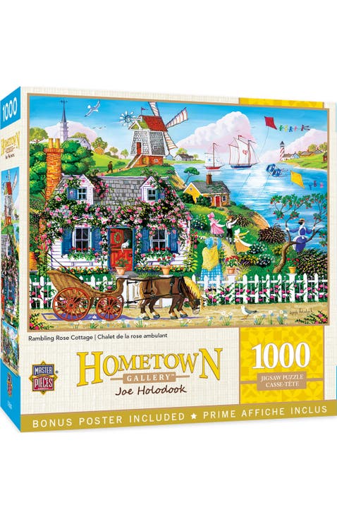 Rambling Rose Cottage 1000 Piece Puzzle