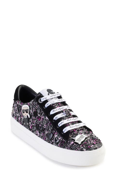 シューズ・サンダルその他 KARL LAGERFELD Women Shoes KL32013G55 Silver Amazon.com | KARL LAGERFELD Women's Catori Sneaker | Fashion