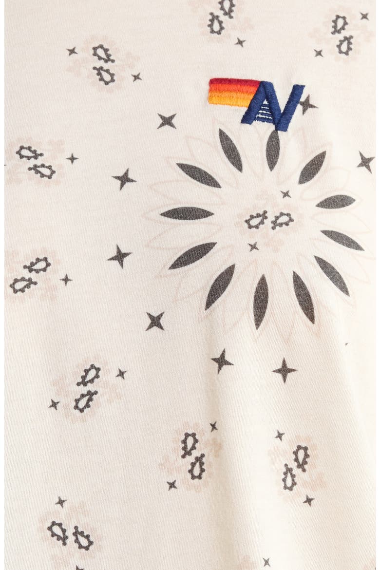 Bandana Boyfriend T-Shirt, Alternate, color, VINTAGE WHITE