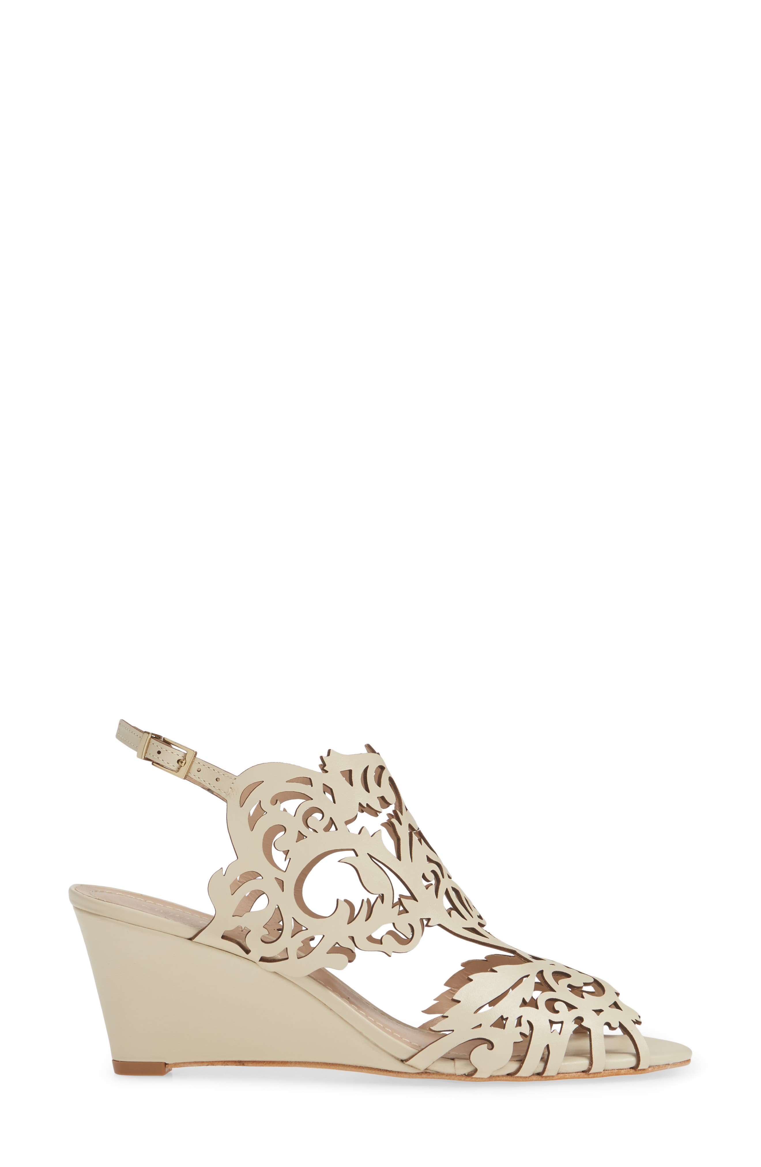 Klub Nico Marcela Laser Cutout Wedge Sandal, Alternate, color, 