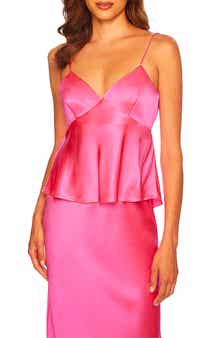 Susana Monaco Tie Back Silk Top