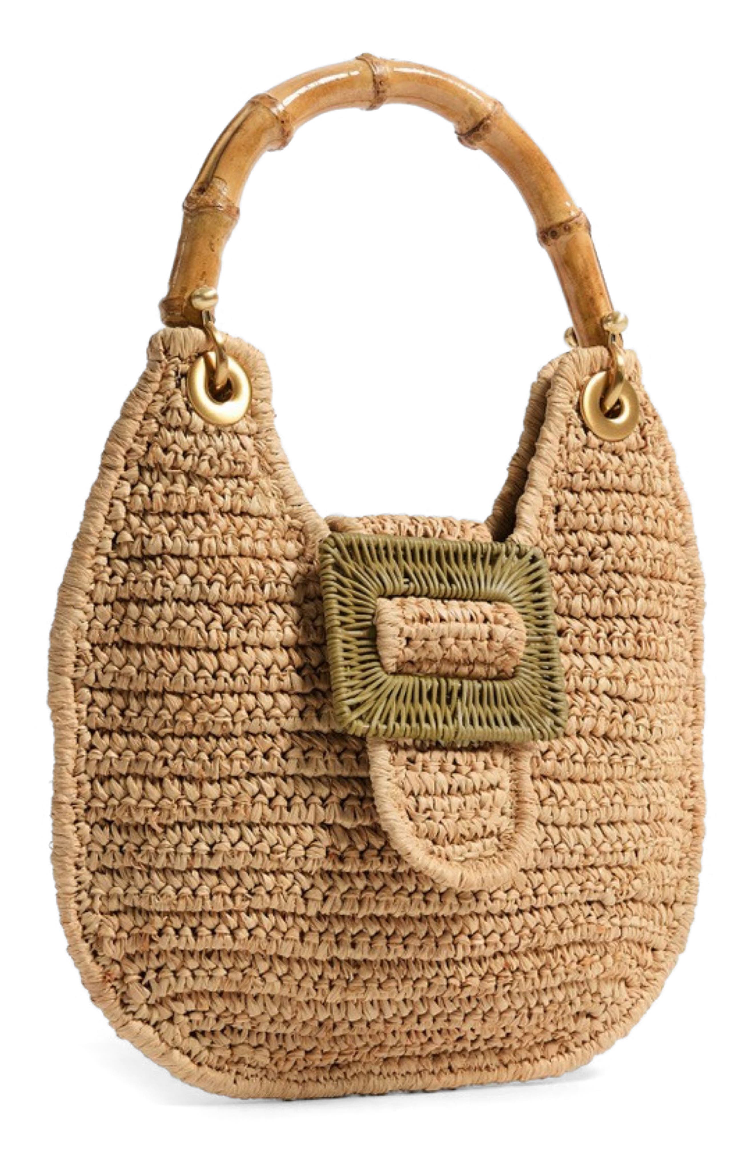 Pamela Munson The Avis Raffia Hobo Bag, Alternate, color, Natural