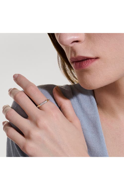 John Hardy Jh Essentials 14k Gold Ring In Silver And Gold White Diamond