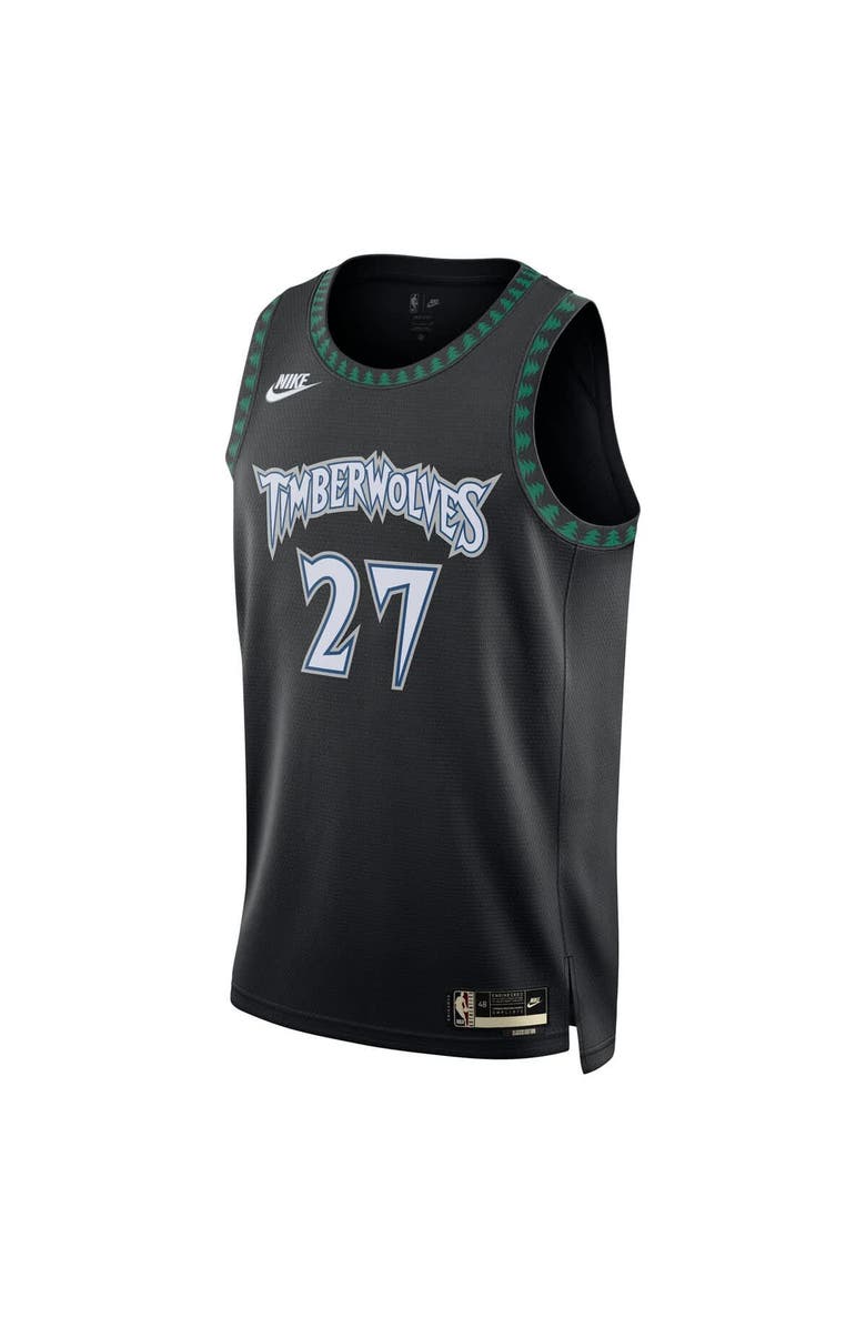 Nike Unisex Nike Rudy Gobert Black Minnesota Timberwolves Swingman Jersey - Classic Edition, Alternate, color,