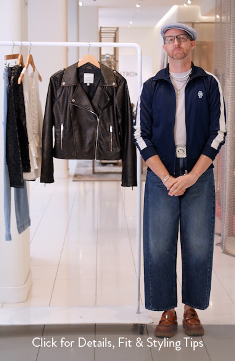 Faux Leather Moto Jacket, sales video thumbnail