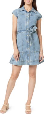 Habitual Belted Denim Minidress