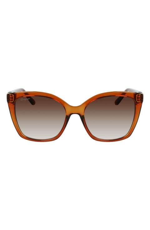 Gancini 54mm Rectangular Sunglasses