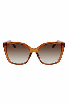 FERRAGAMO Gancini 54mm Rectangular Sunglasses