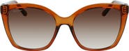 FERRAGAMO Gancini 54mm Rectangular Sunglasses