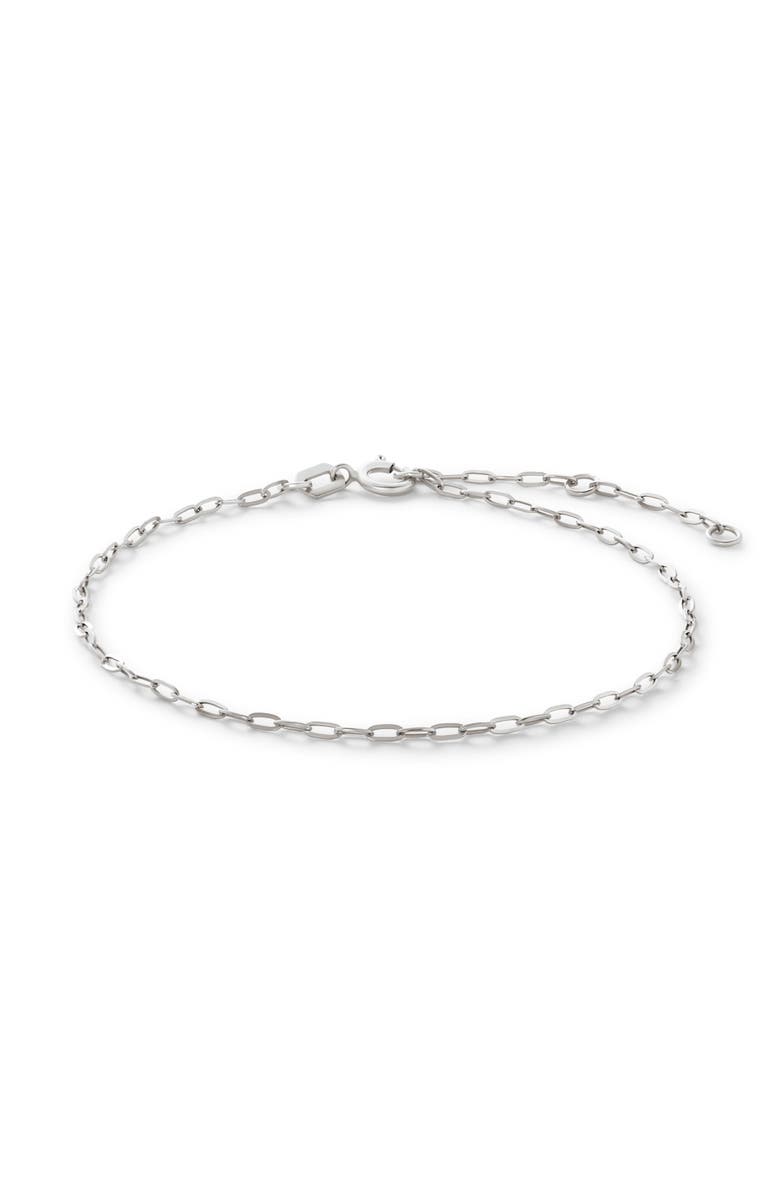 Ana Luisa Gold Chain Bracelet - Gold Paperclip Bracelet, Main, color, White Gold