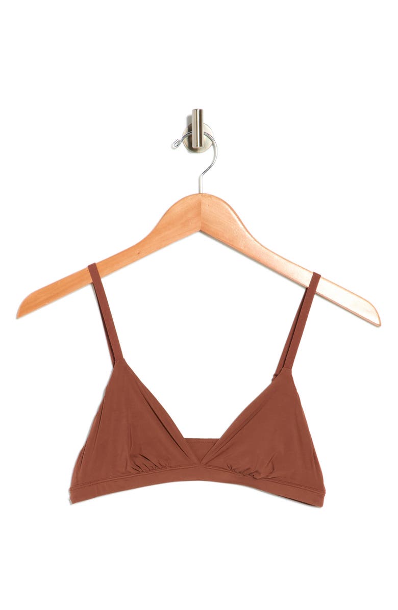 Florence by Mills Triangle Bralette, Main, color, Chestnut