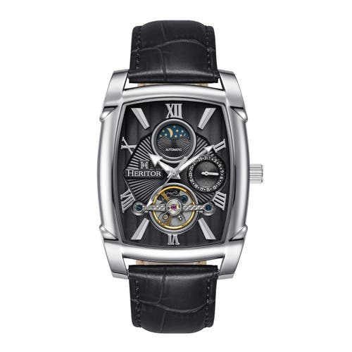 Heritor Automatic Valentin Mens Automatic Watch With Date In Black