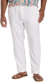 Tommy Bahama Big & Tall Linen-Blend Elastic-Waist Pants