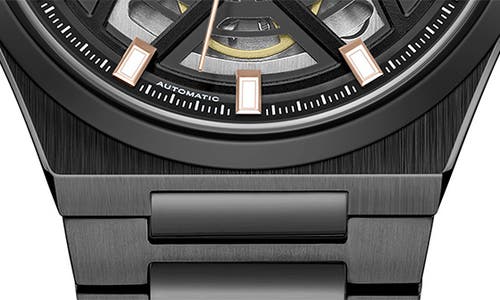 Kenneth Cole New York Automatic Bracelet Watch, 43.5mm In Black
