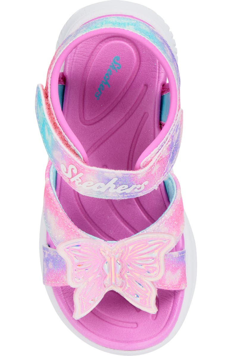 SKECHERS Kids' Jumpsters Light-Up Sandal, Alternate, color, Pink Multi