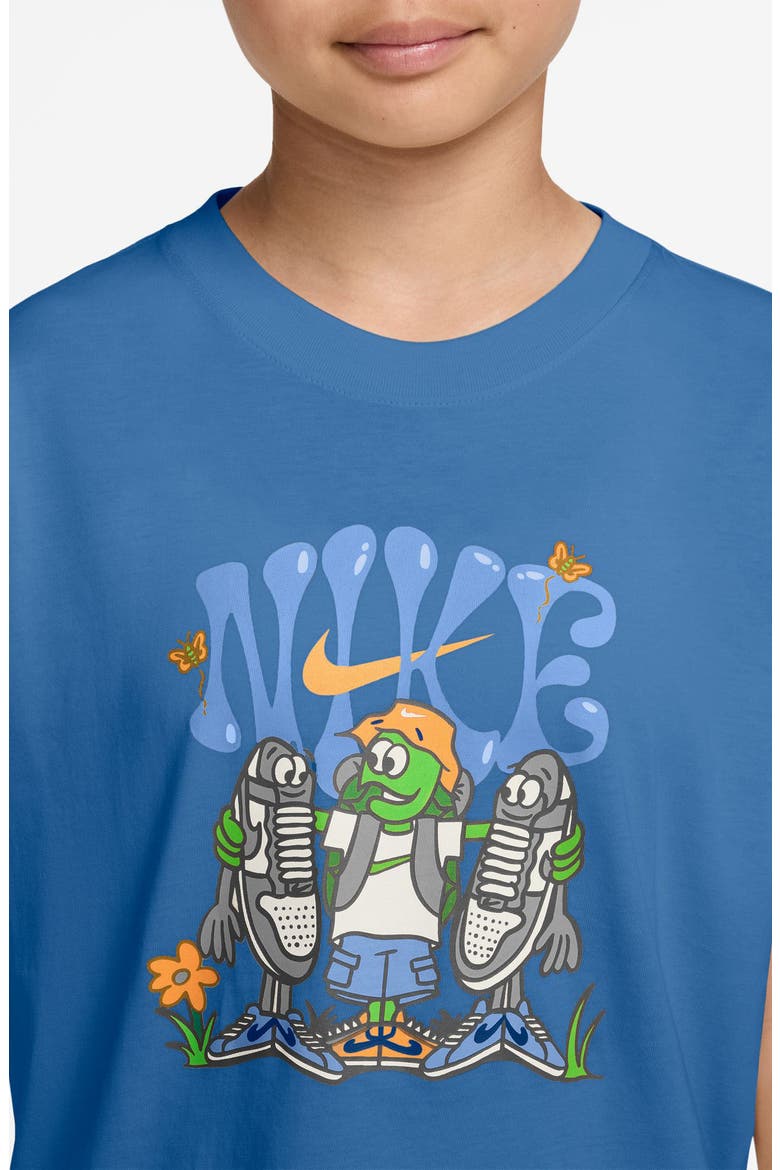 Kids' Sportswear Cotton Graphic T-Shirt, Alternate, color, STAR BLUE