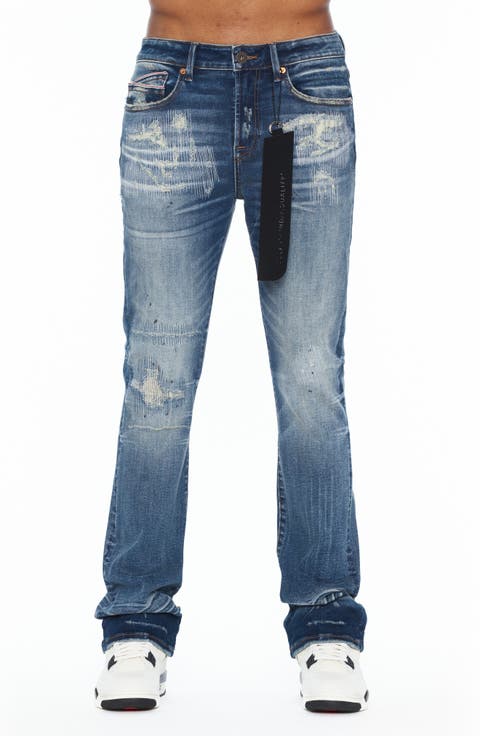 Lenny Distressed Low Waist Bootcut Jeans