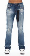Cult of Individuality Lenny Distressed Low Waist Bootcut Jeans