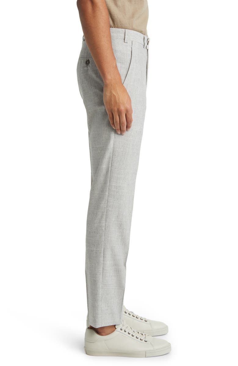 Ted Baker London Jerome Trim Fit Soft Constructed Stretch Wool Blend Tapered Leg Pants, Alternate, color,