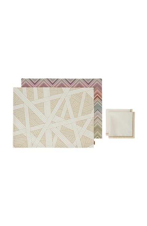 Marea E Nastri 2-piece Placemat And Napkin Set