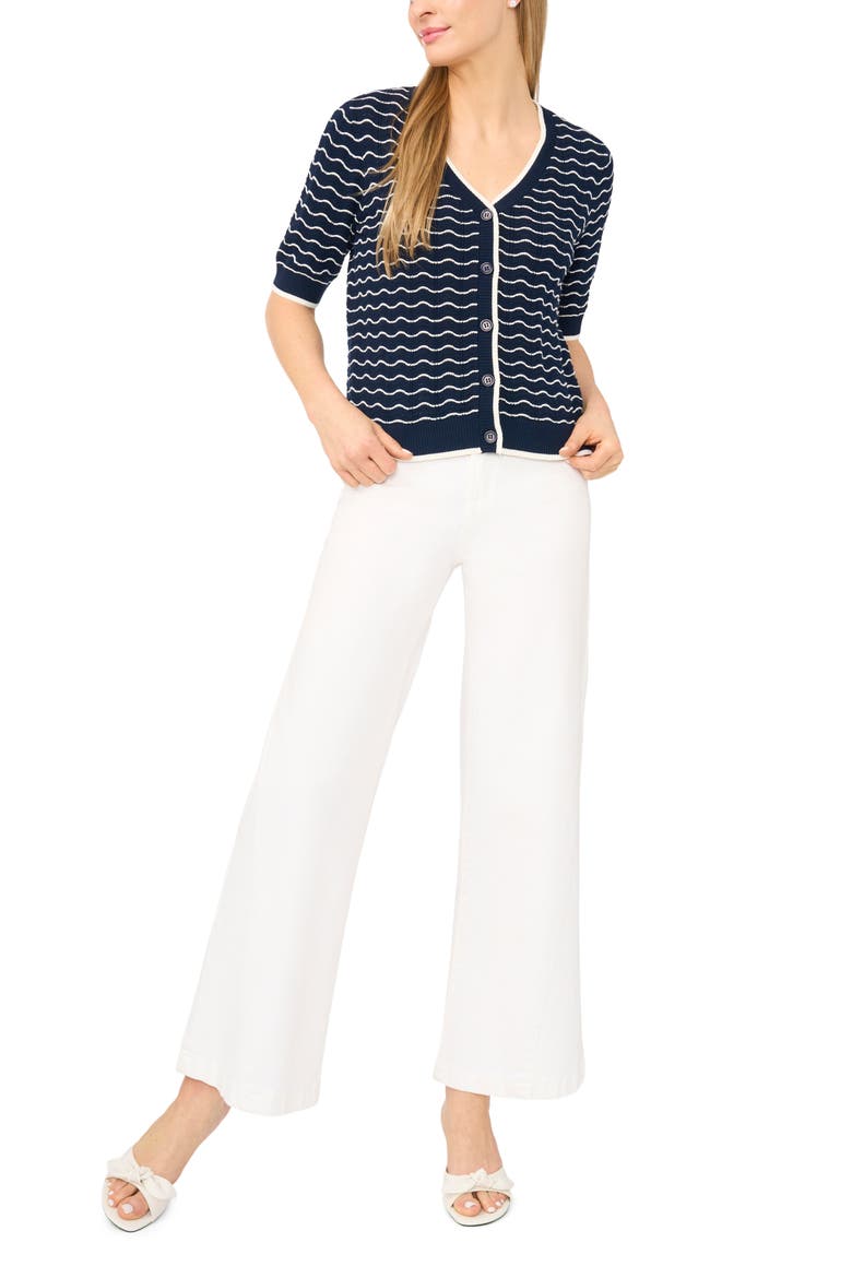 Scallop Cardigan, Alternate, color, CLASSIC NAVY