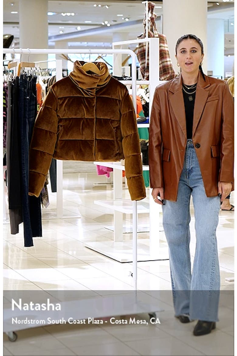 Gold Rush Rib Velour Puffer Jacket video