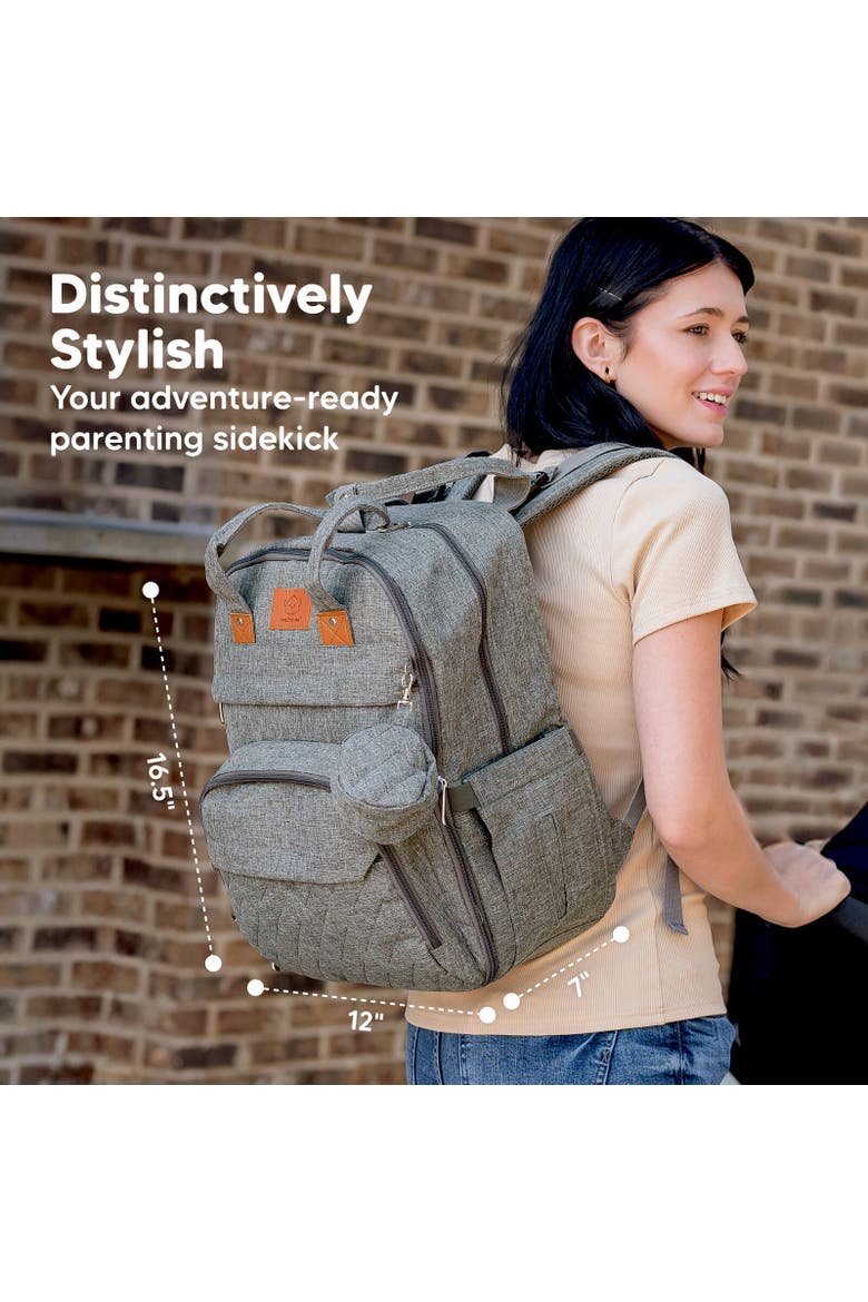 Rove Diaper Bag, Alternate, color, Classic Gray