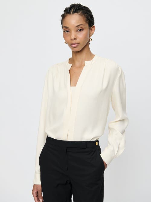 Callas Milano Athena Relaxed Fit Athena Long Sleeve Shirt In White