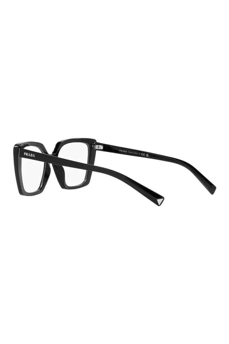 53mm Square optical glasses, Alternate, color, BLACK