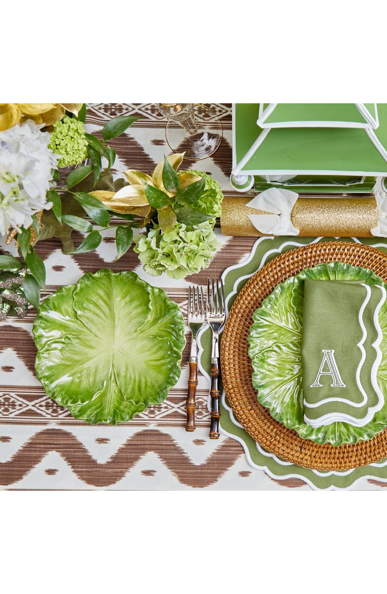 Mrs. Alice Serena Cabbage Starter Plate, Alternate, color, Green