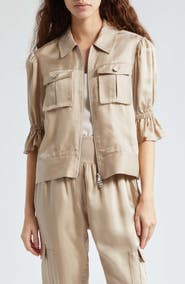 Cinq à Sept Holly Ruffle Sleeve Jacket