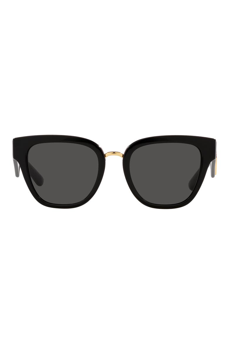 51mm Butterfly Sunglasses, Main, color, DARK GREY