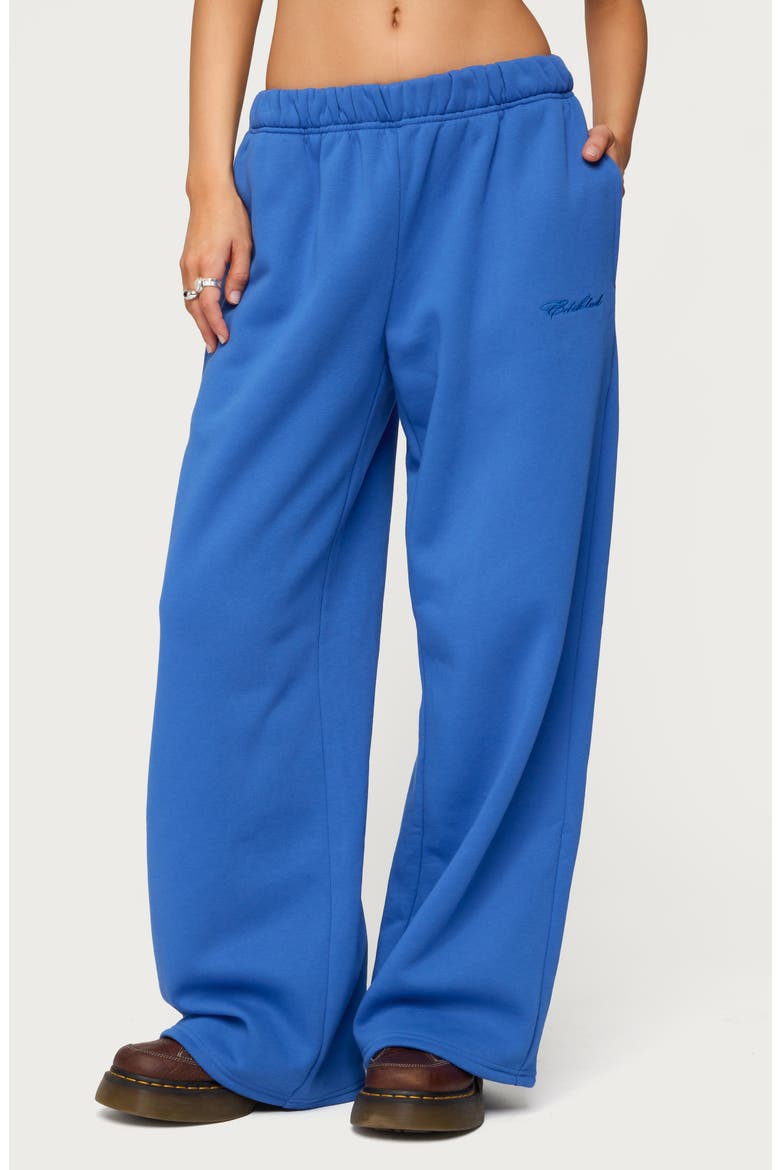 Basic Girl Wide Leg Sweatpants, Main, color, BLUE