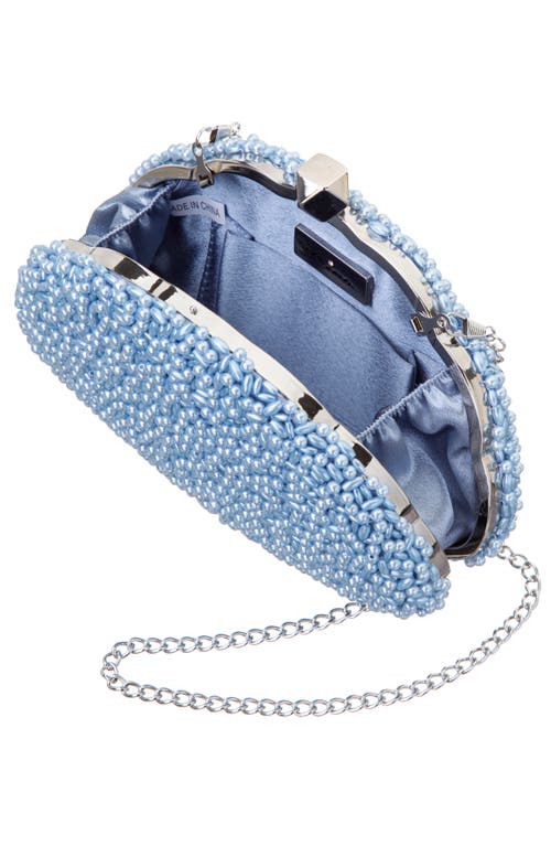 Shop Nina Hera Frame Clutch In Icy Blue