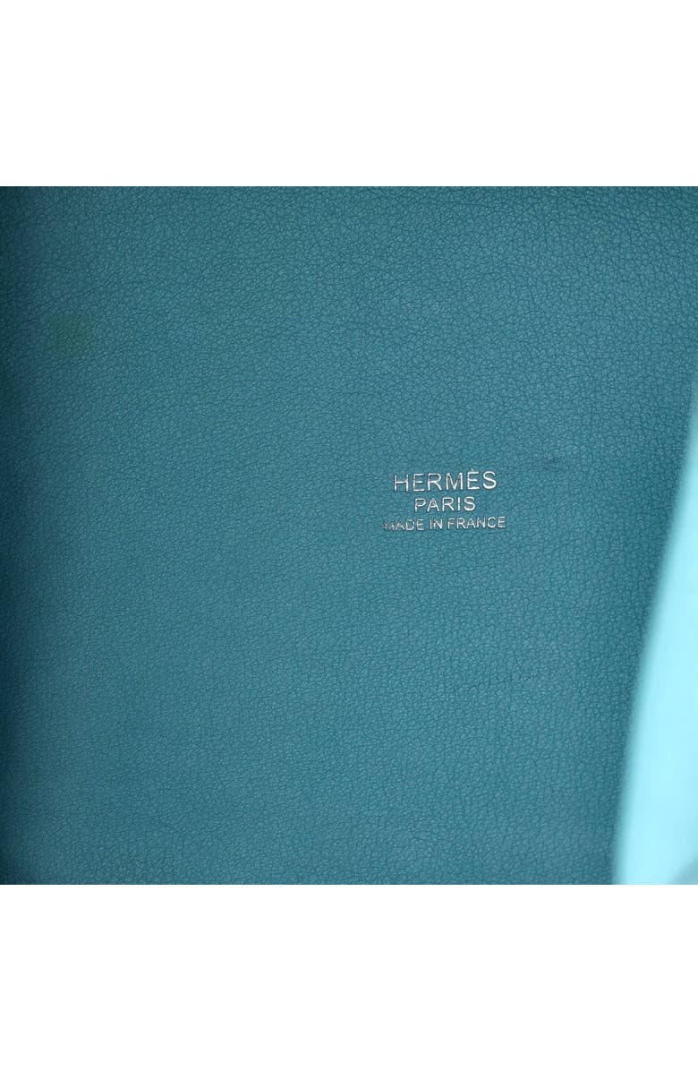 Pre-Owned Hermes Picotin Lock Bag Doblis Suede and Swift PM, Alternate, color, Bleu Atoll