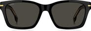 BOSS 56mm Rectangular Sunglasses