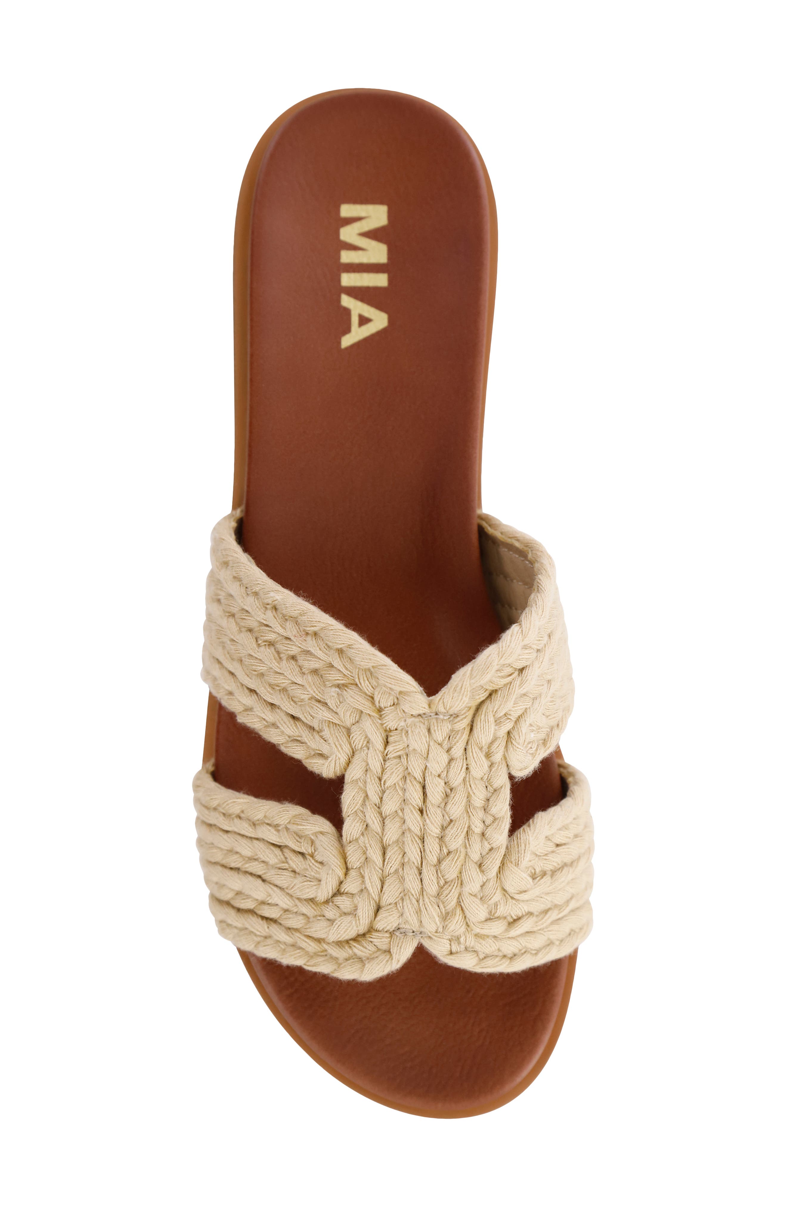 MIA Poet Slide Sandal, Alternate, color, Natural