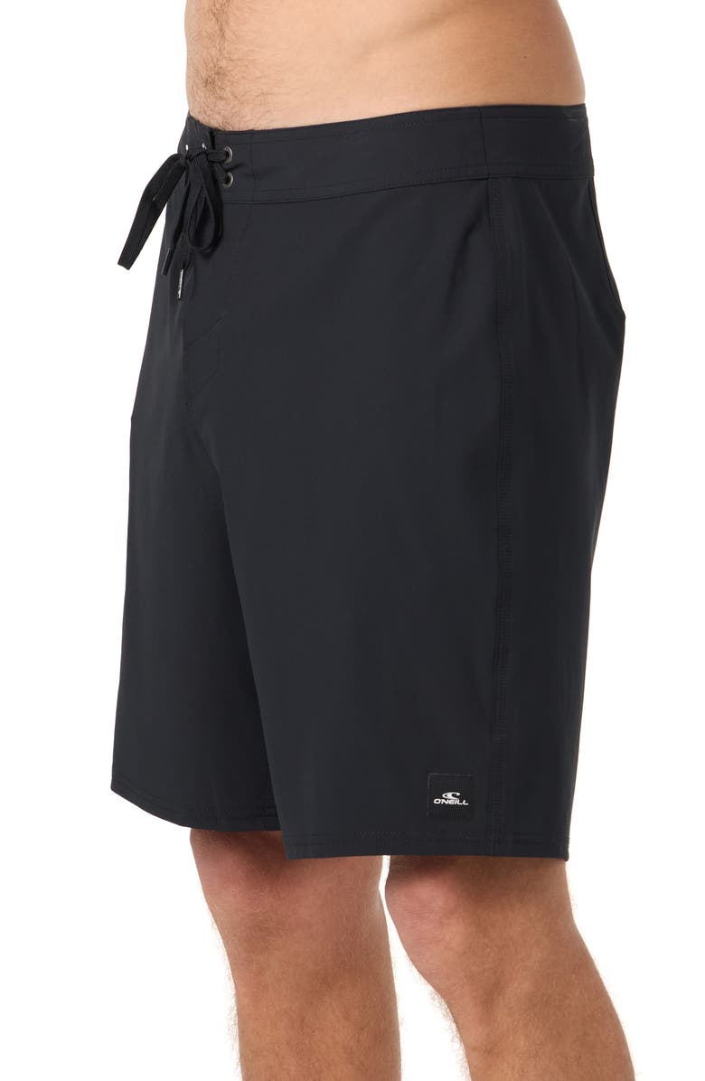 O'Neill Hyperfreak Heat Solid Board Shorts, Alternate, color, Black