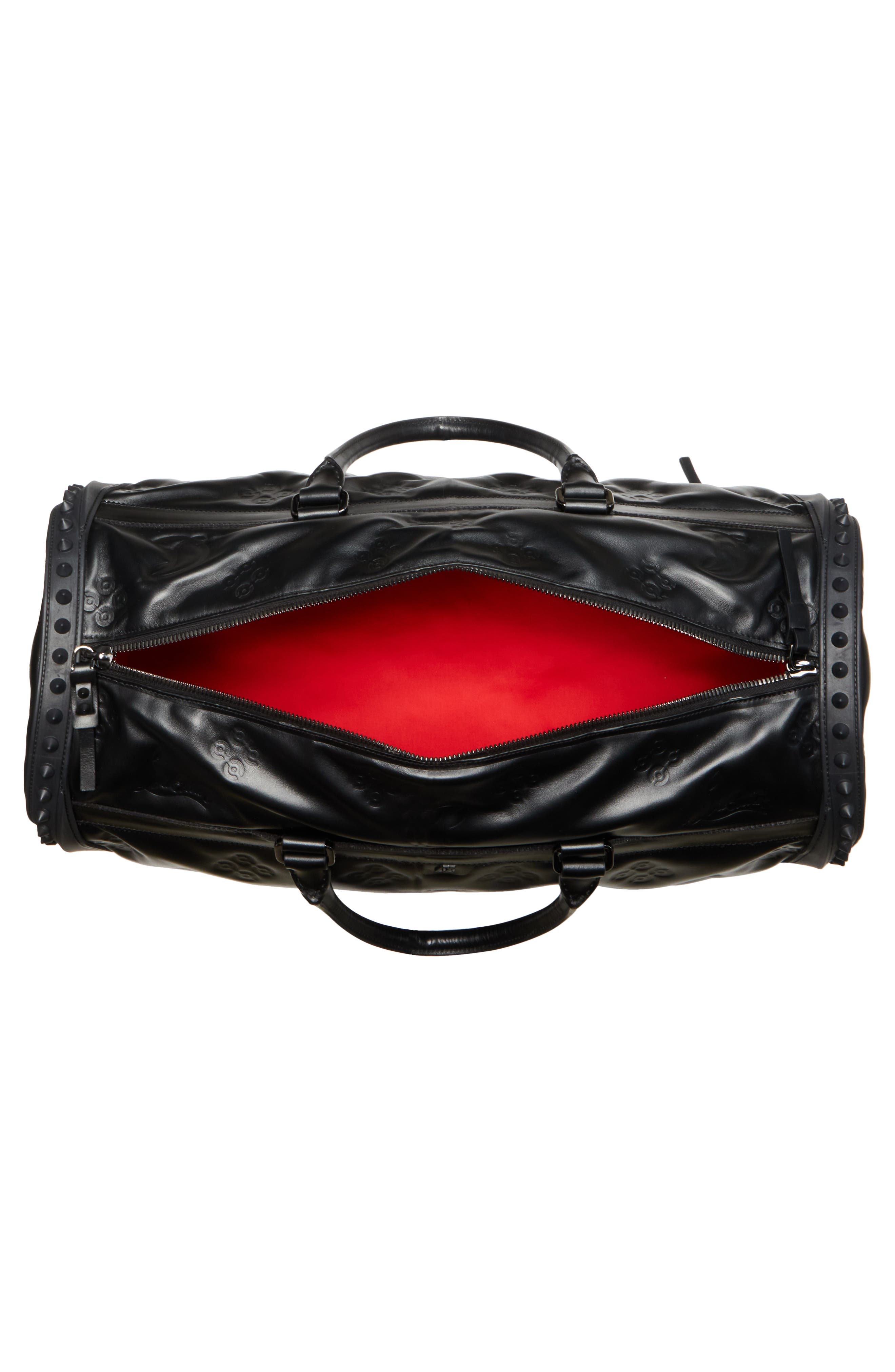 Christian Louboutin Sneakender Loubinthesky Padded Leather Duffle Bag, Alternate, color, 
