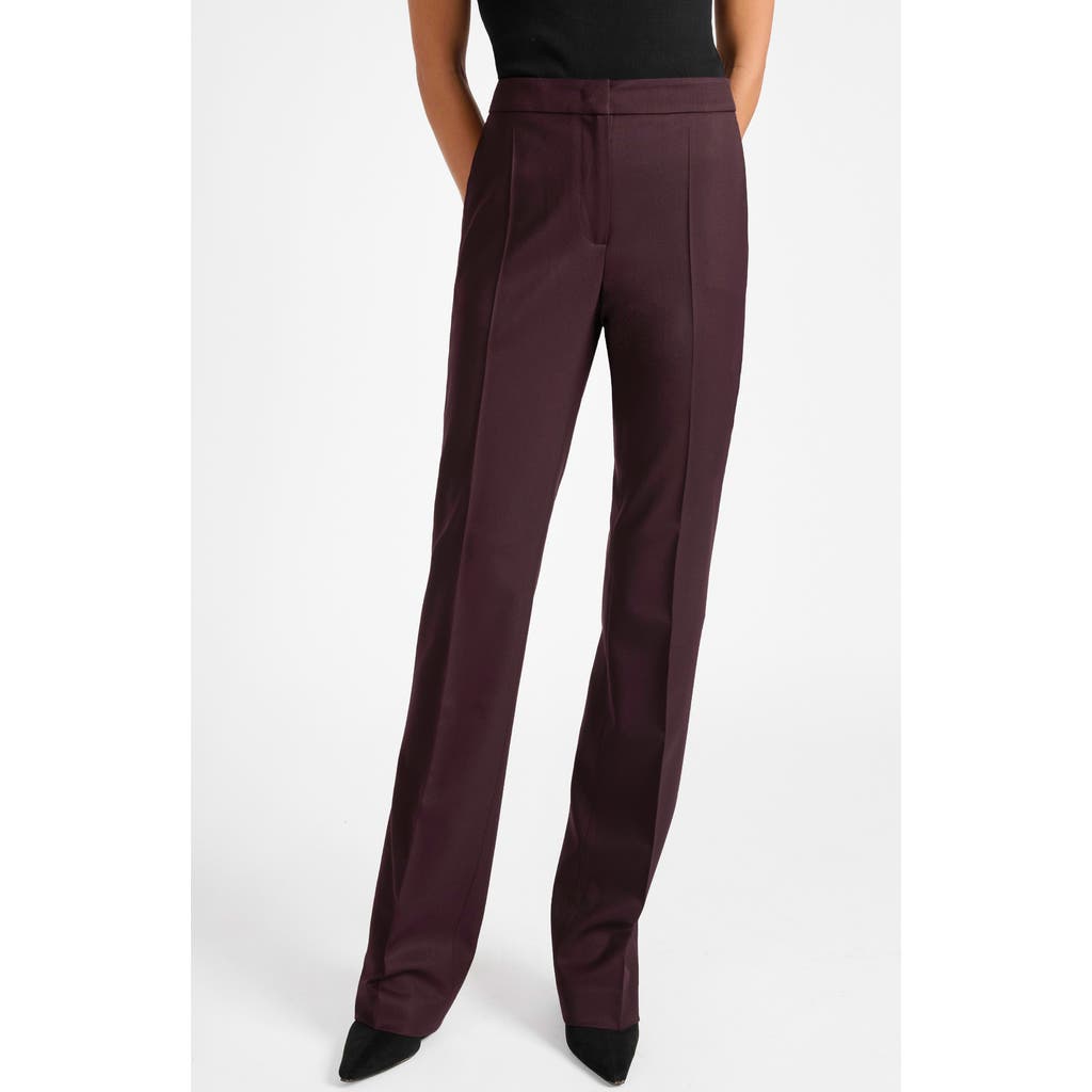 Santorelli Amara Straight Leg Pant In Brown