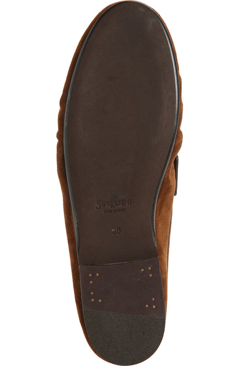 Saint Laurent Le Penny Loafer Mule, Alternate, color, Brown
