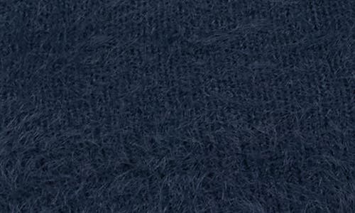Blu Pepper Off-the-shoulder Long Sleeve Sweater In Blue