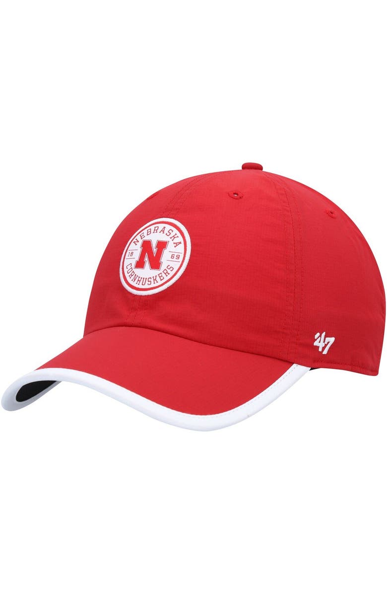 '47 Men's '47  Scarlet Nebraska Huskers Microburst Clean Up Adjustable Hat, Main, color, Scarlet